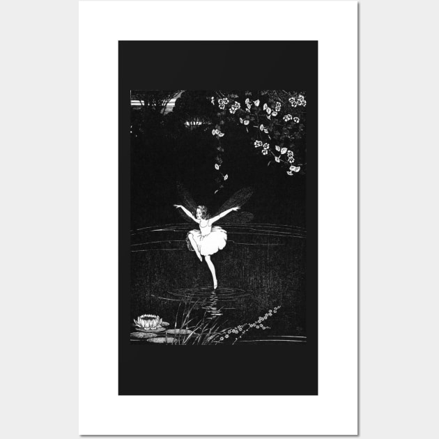 Dragonfly Fairy - Ida Rentoul Outhwaite Wall Art by forgottenbeauty